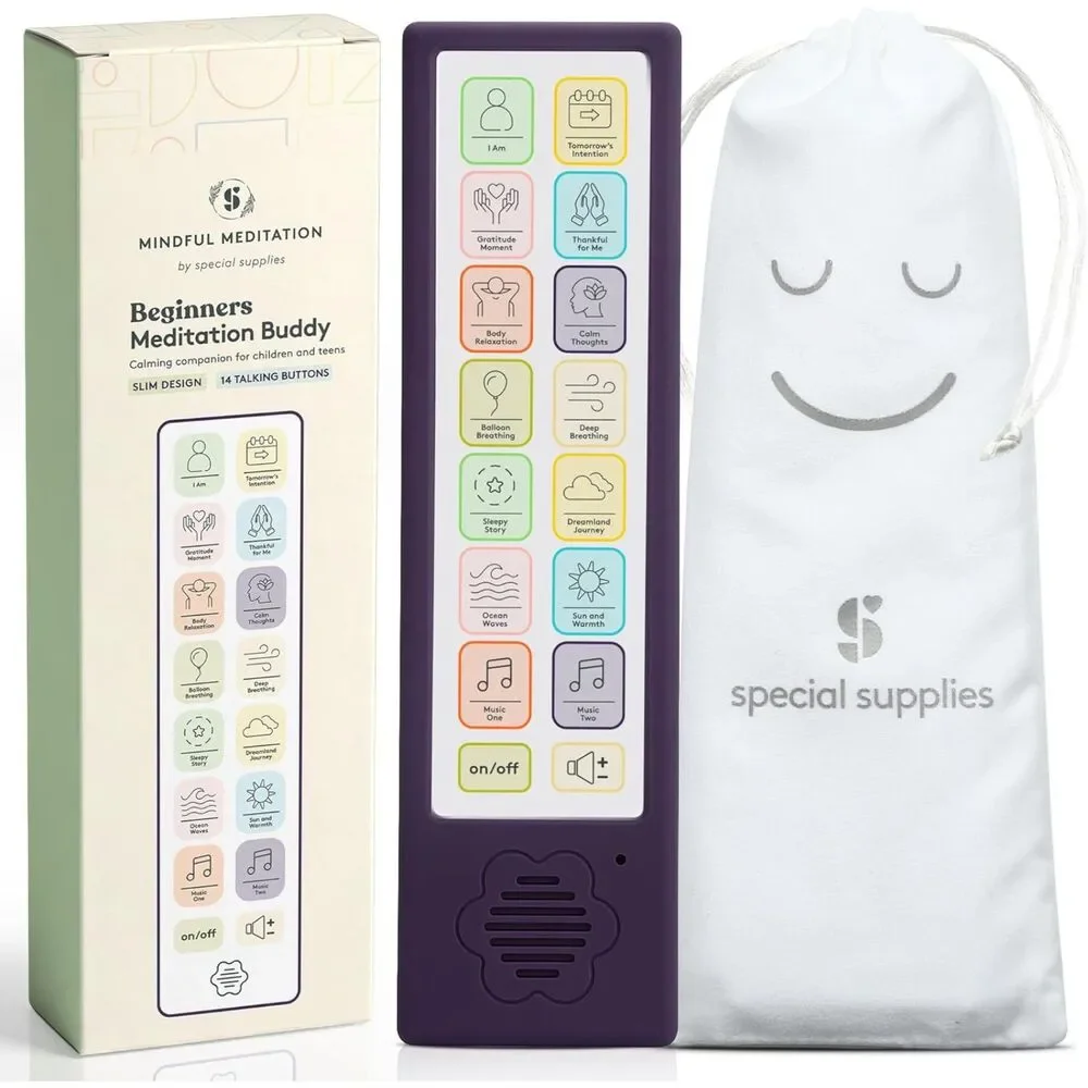 NEW Meditation Buddy Screen-Free Mindfulness Breathing Device Kids Adults